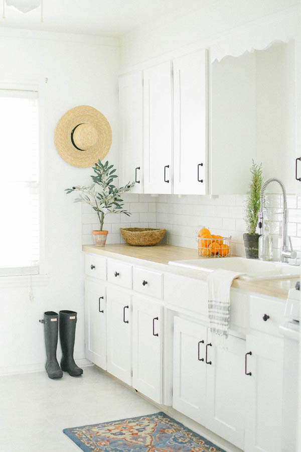 A Bright and White Kitchen